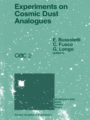 cover image of Experiments on Cosmic Dust Analogues